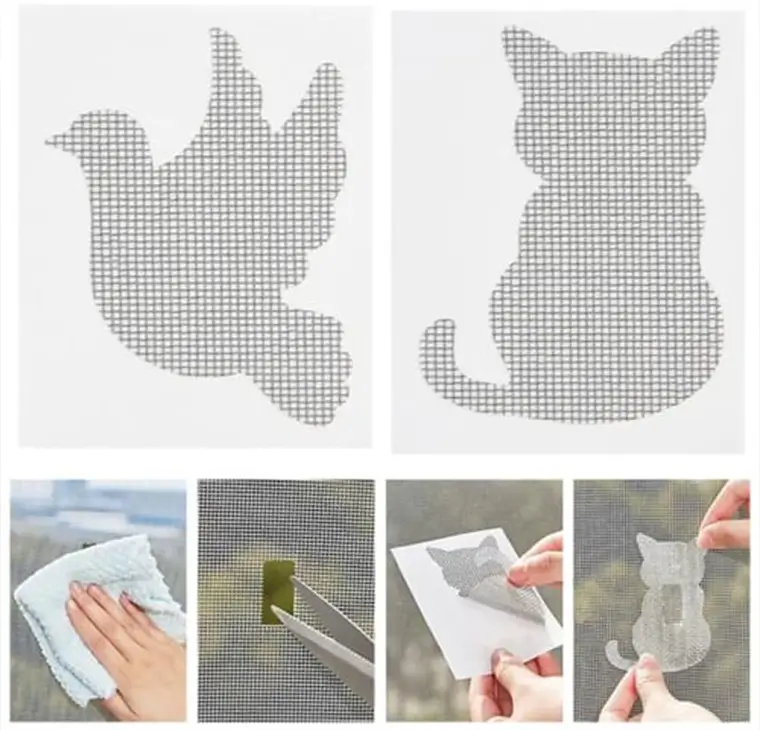 cartoon window screen repair stickers