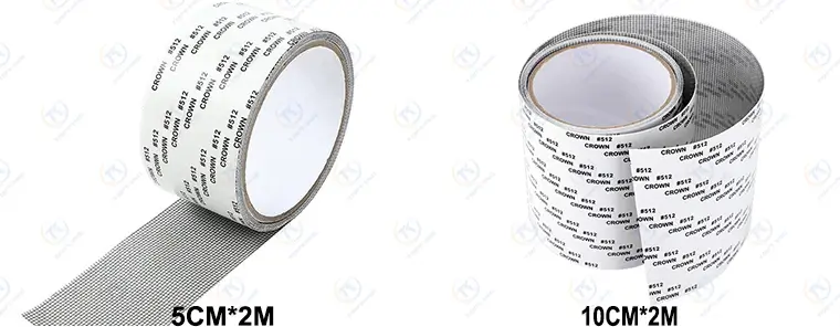 window screen repair tape roll size