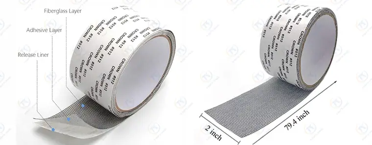 window screen repair tape roll