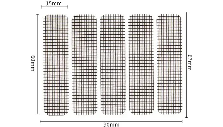 window weep holes cover screen repair patch size