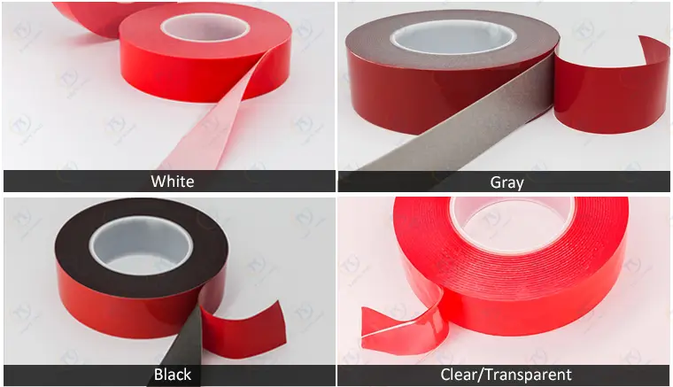 acrylic foam tape types by colors