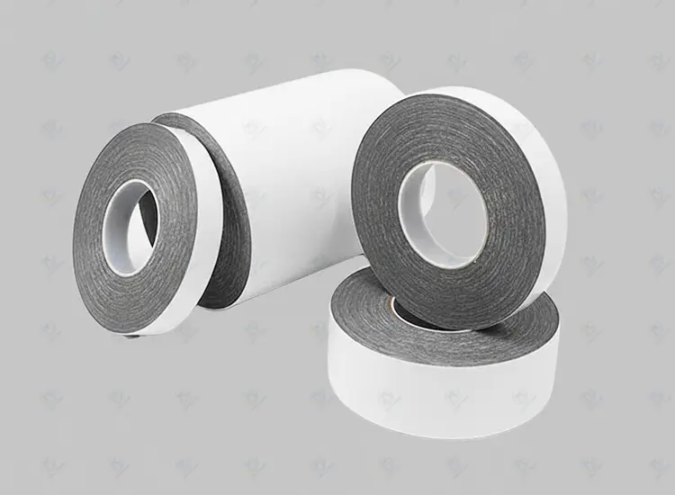 gray double sided acrylic foam tape with white liner