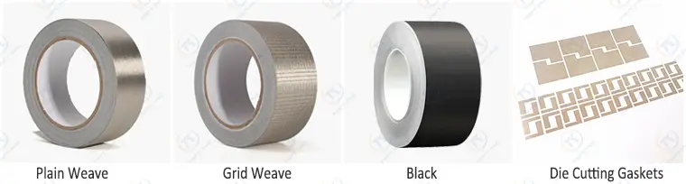 emi shielding conductive fabric adhesive tapes