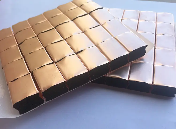 copper foil over foam emi gasket